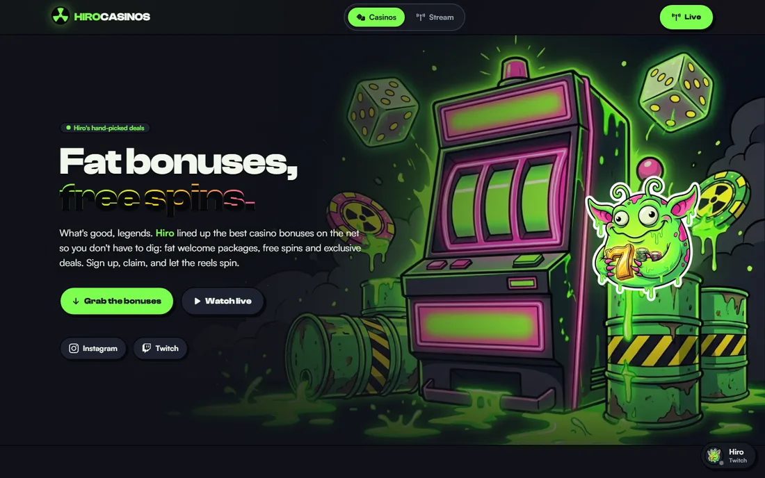 HiroCasinos site preview